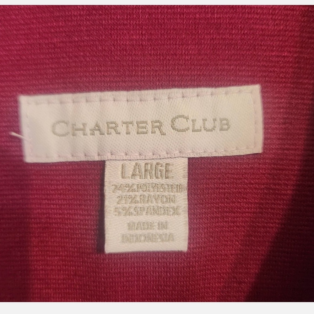 Charter Club Magenta Utility Jacket - Picture 4 of 7